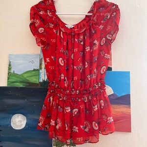 Max Studio Floral Blouse